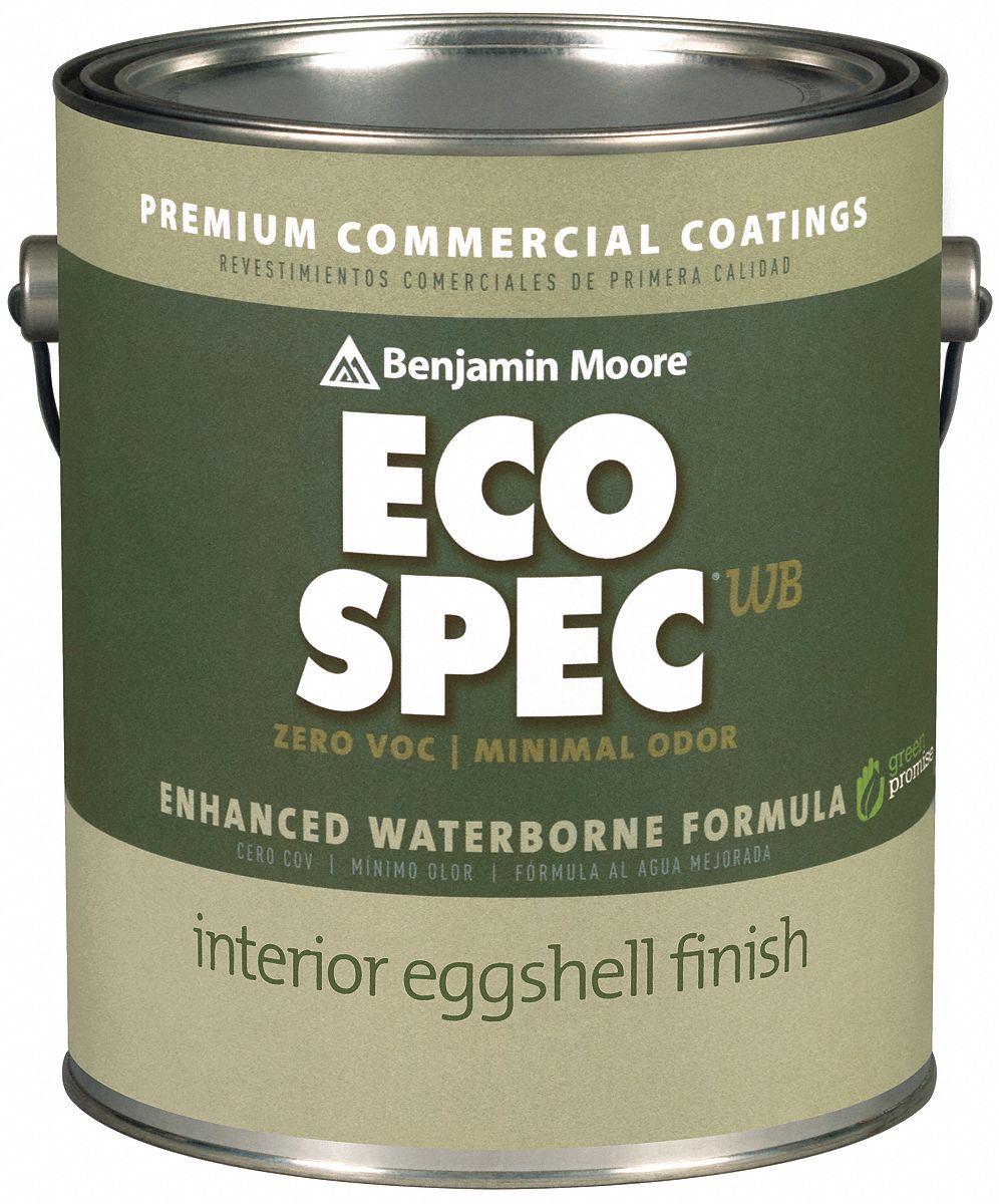 BENJAMIN MOORE Eggshell Interior Paint, Linen White, 1 gal 10U406