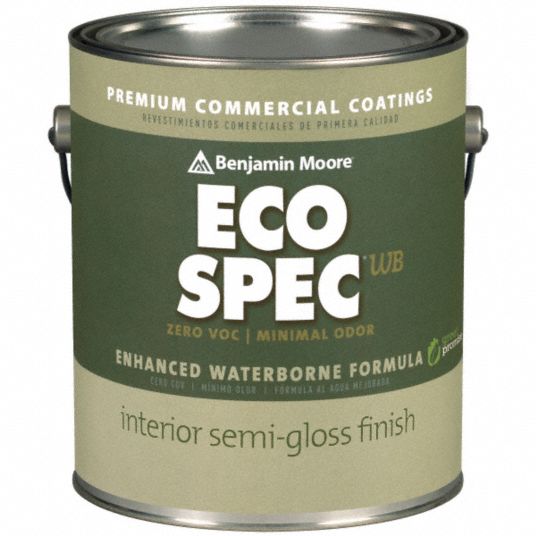 BENJAMIN MOORE SemiGloss Interior Paint, Linen White, 1 gal 10U412