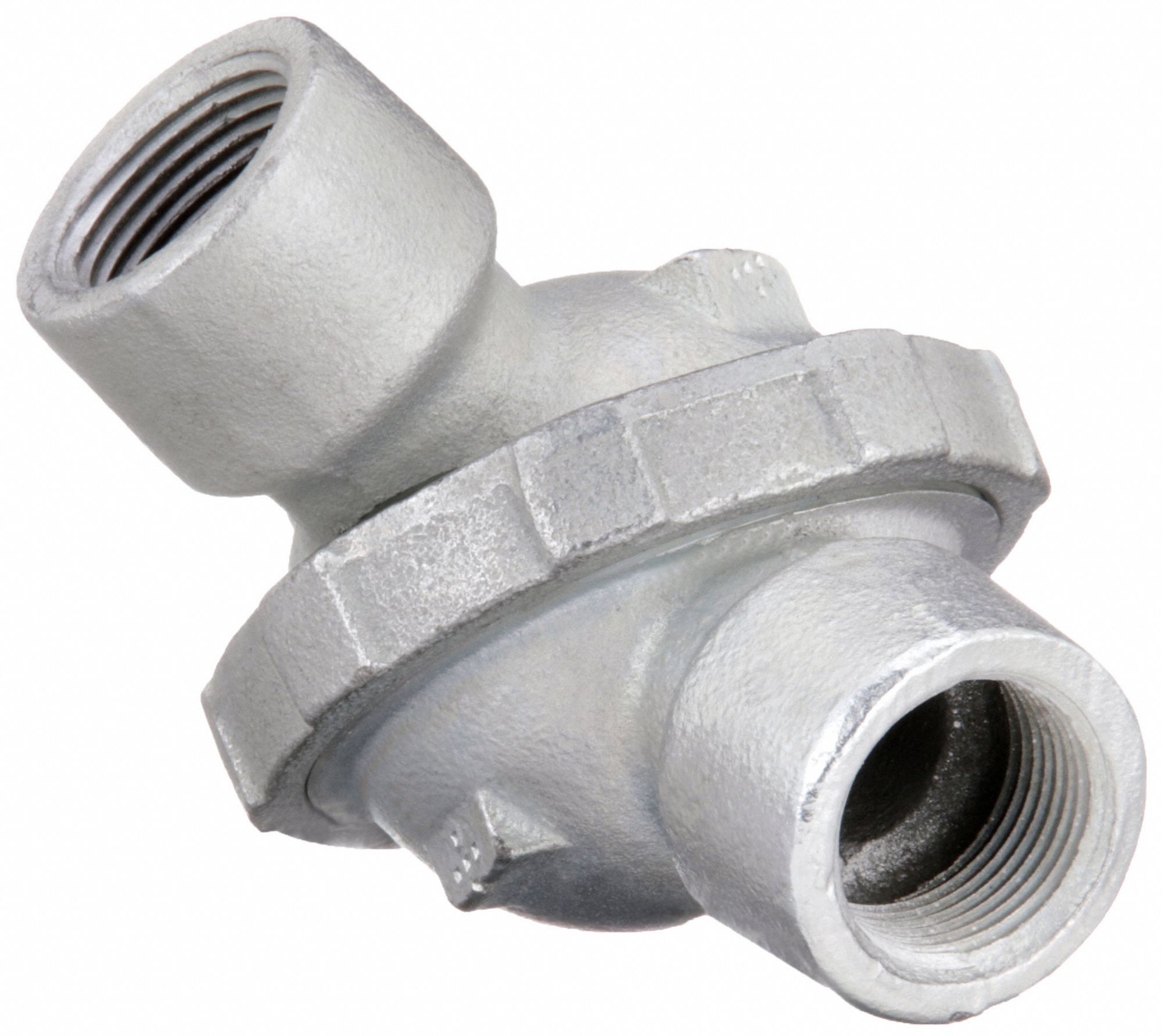 Swivel Elbow: Iron, Electroplated, 1 in Trade Size, Female to Female, NPT