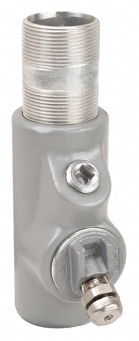 Sealing Fitting - Vertical: Aluminum, 1 1/2 in Trade Size, Male to Female, 5 1/2 in Overall Lg