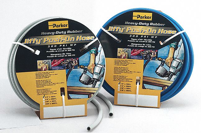 JIFFY PUSH ON HOSE, OIL RESISTANT, 650 X 0.250 X 0.500 IN, SILICONE