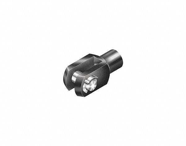 CYLINDER MOUNTING HARDWARE, CLEVIS, FITS 40 MM BORE DIAMETER, 54 MM OVERALL L, ALUMINUM, 5VMG2