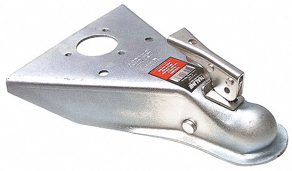 A-FRAME TRAILER COUPLER, 5,000 LB GVWR, 2 IN BALL, STAMPED STEEL/ZINC FINISH