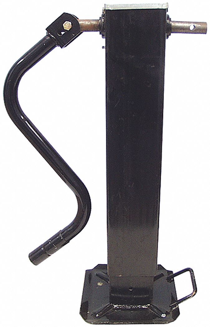 SQUARE TUBE JACK, SIDE WIND, DROP LEG, 10,000 LB LIFT CAPACITY, 28-1/2 IN H/25-1/2 IN LIFT, STEEL