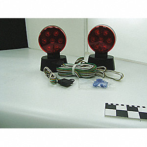 TOWING LIGHT KIT, ROUND, LED, MAGNETIC, 20 FT