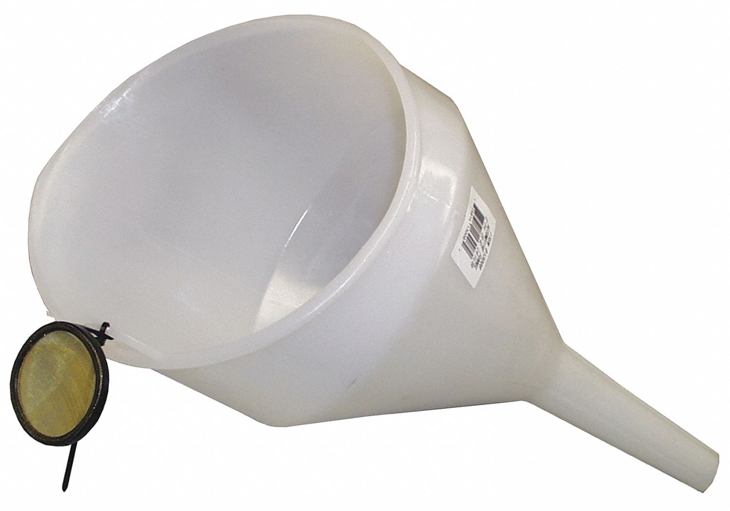 FUNNEL, FILTER 8, FLEXIBLE SPOUT, NATURAL, 120 OZ, 8 IN, POLYETHYLENE