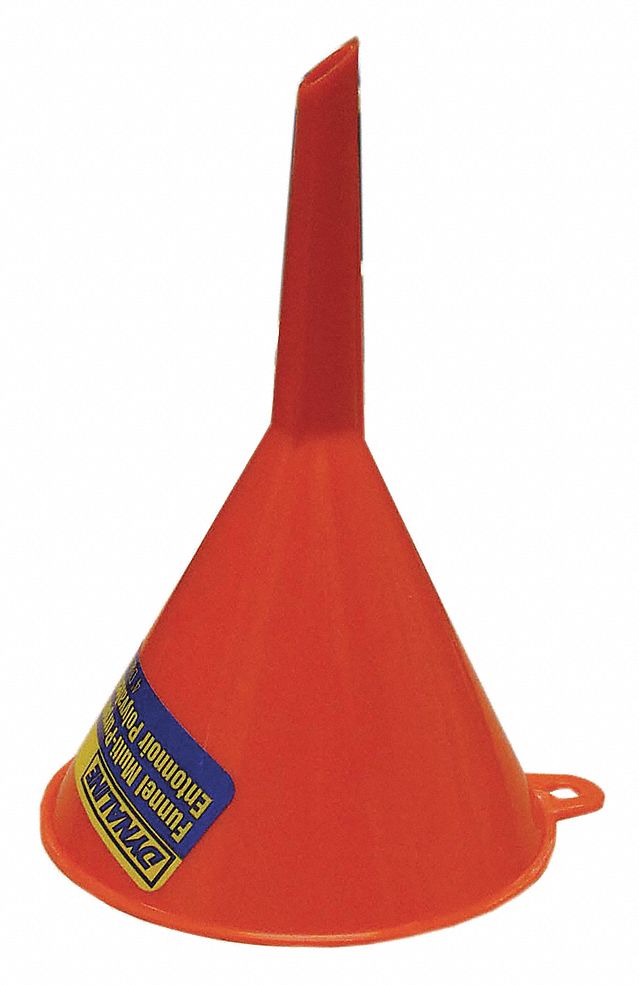 FUNNEL MULTI PURPOSE, FLEXIBLE, SPARK PROOF, DENT PROOF, RUST PROOF, 8 OZ, 4 IN, POLYETHYLENE