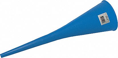 AUTOMOTIVE TRANSMISSION FUNNEL, FIXED SPOUT, BLUE, 18 IN, 5 IN, PLASTIC