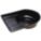 DRAIN PAN, BLACK, 32 X 21 1/2 IN W, 24 LITRE/6.34 GALLON CAP, HIGH-DENSITY POLYETHYLENE