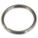 KEY RING, SPLIT, D RING, SILVER, 1 IN, 27/32 IN, STEEL, ZINC PLATED FINISH