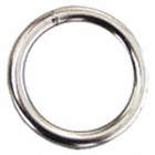 WELDED RING, 250 LB WLL, 1 1/8 IN INSIDE DIA/5/16 IN WIRE DIA/1 3/4 IN OS DIA, ZINC-PLATED STEEL
