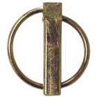LINCH PIN, 1 1/4 IN X 3/16 IN, RING DIA 1 13/32 IN, FORGED STEEL/YELLOW DICHROMATE