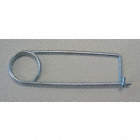 SAFETY PINS, INDUSTRIAL, 3 1/8 X 1 1/06 X 1/8 IN WIRE DIA, TEMPERED STEEL, PKG 10
