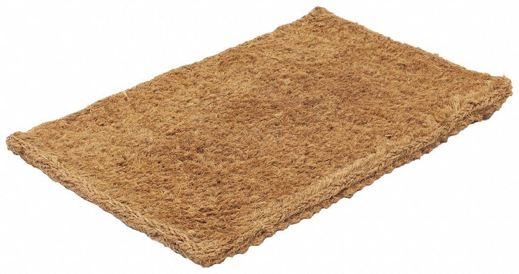 COCONUT HUSK MAT, BIODEGRADABLE, NATURAL COLOUR, 33 X 20 X 1 1/4 IN