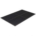 ANTIFATIGUE MAT,GREASE PROOF,BEVELLED EDGE,BLACK,5X3FT,1/2 IN THICK,NITRILE/RECYCLED RUBBER