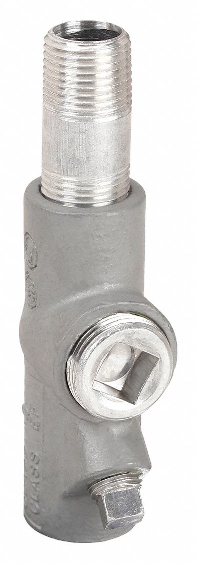 Sealing Fitting - Vertical and Horizontal: Aluminum, 3/4 in Trade Size, Male to Female