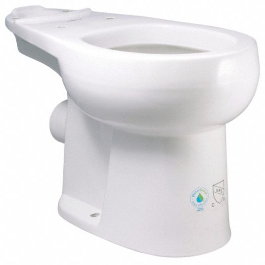 LIBERTY PUMPS Macerating Toilet Bowl: 1.28 Gallons per Flush, Round ...