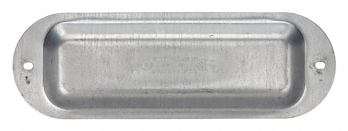 Covers for Conduit Access Fitting: Steel, 1 1/2 in Trade Size, Screw In