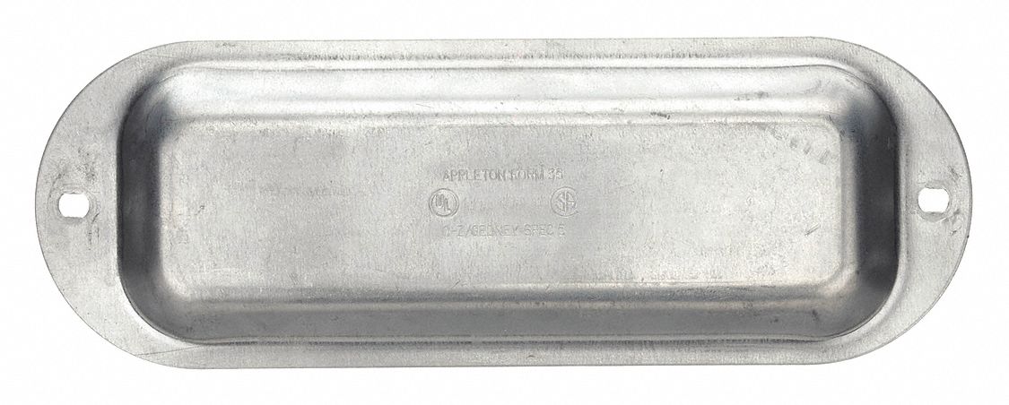 Covers for Conduit Access Fitting: Steel, 2 1/2 in_3 in Trade Size, Screw In