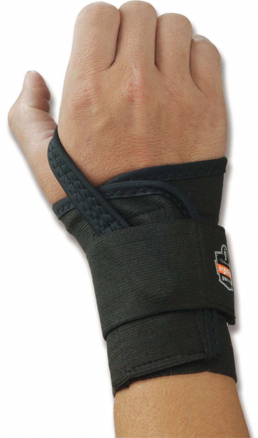 WRIST SUPPORT,DBL STRAP,LH,LG,BLK,SML