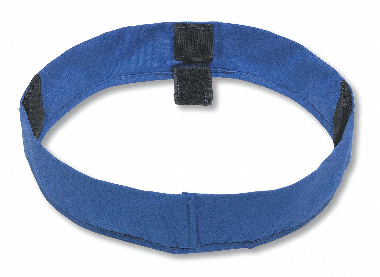 DOUBLURE CASQUE SÉCURITÉ, COTON, BLEU UNI, POLYMÈRE ACRYLIQUE, VELCRO