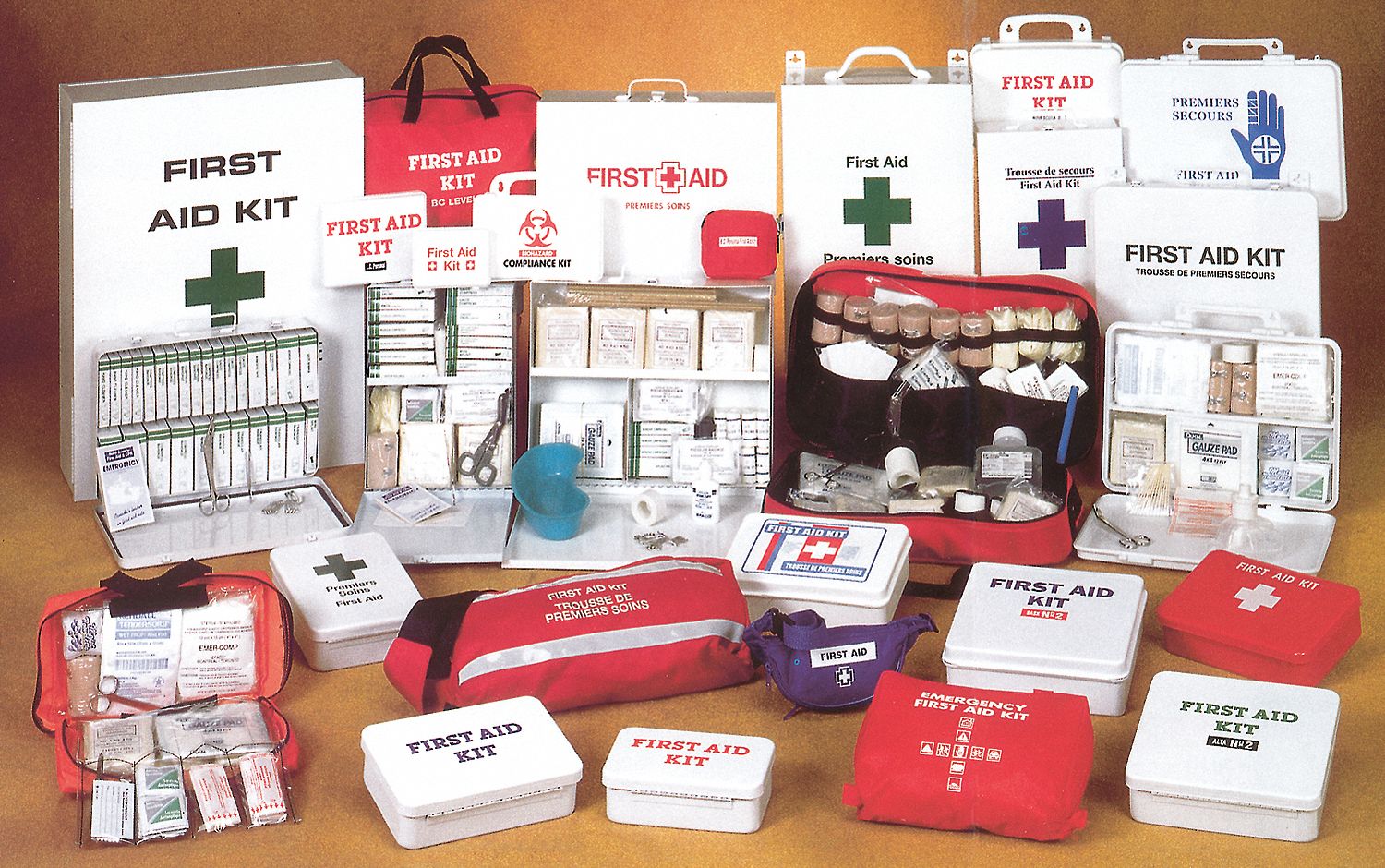 ONTARIO TRUCK/FARM/BUSH FIRST AID KIT, GENERAL PURPOSE, 8-PIECE, BULK, PLASTIC