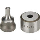 PUNCH AND DIE SET, 0.50/0.31/0.25 IN COLD ROLLED, CIRCLE HOLE, FOR HYDRAULIC PUNCHES