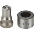 PUNCH AND DIE SET, 0.50/0.50/0.69 IN COLD ROLLED, CIRCLE HOLE, FOR HYDRAULIC PUNCHES