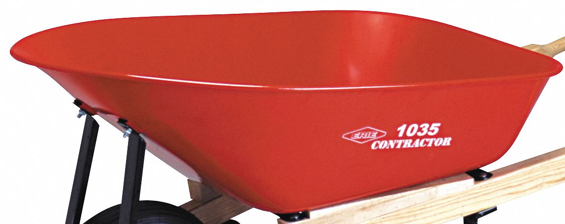 TRAY FOR 1035/1037 WHEELBARROWS, 41 X 25.6 X 11.5 IN, 6 CU FT CAPACITY, STEEL