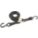 RATCHET STRAP, WIRE HOOK, CAM BUCKLE, LOAD 750 LB, BLACK, 15 FT X 1 IN, NYLON