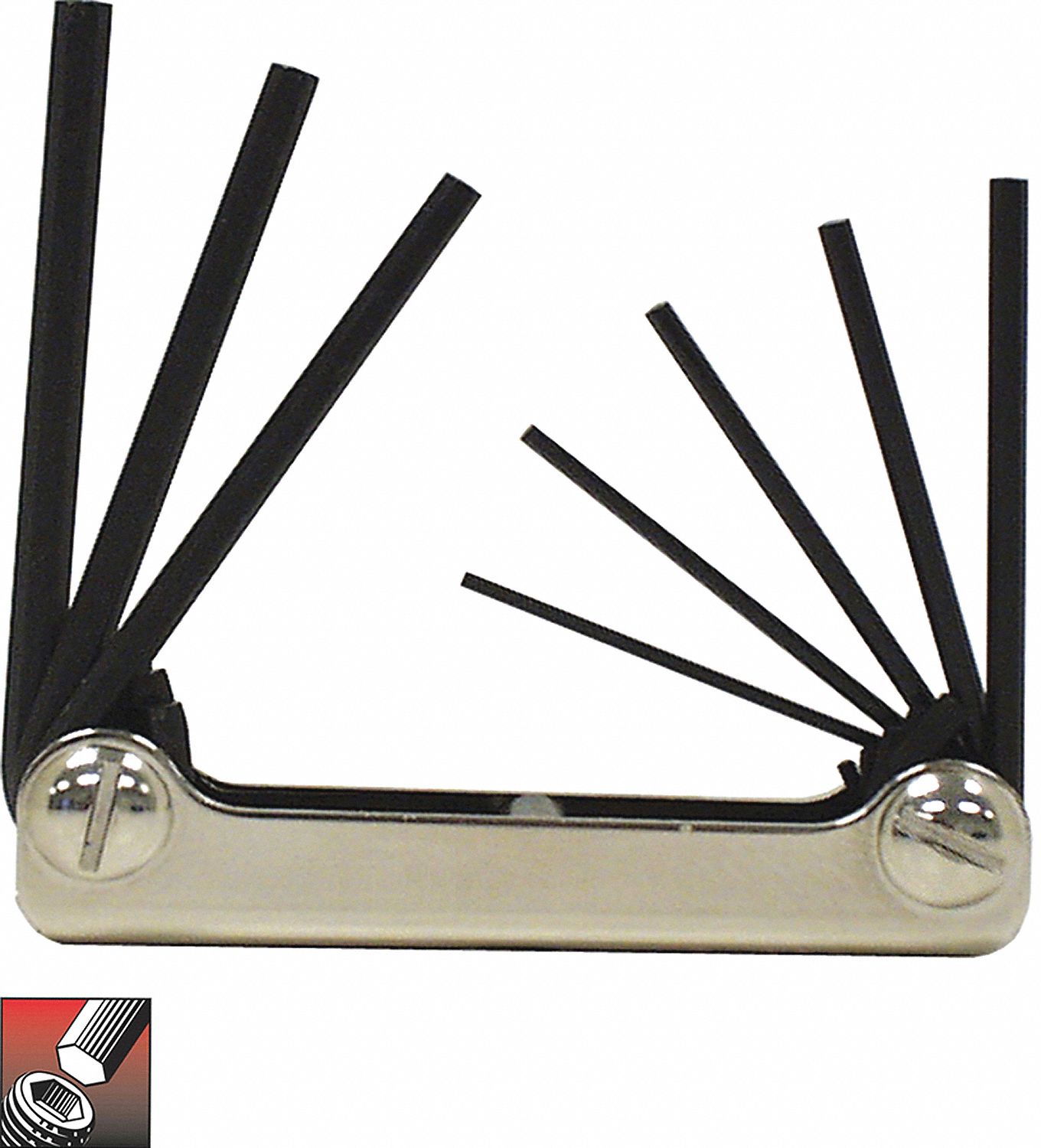 HEX KEY SET FOLDING SAE 8 PC