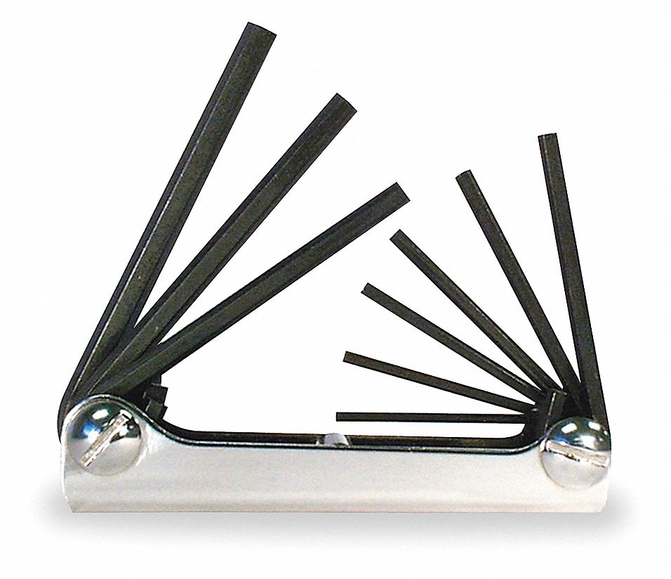 HEX KEY SET FOLDING SAE 9 PC