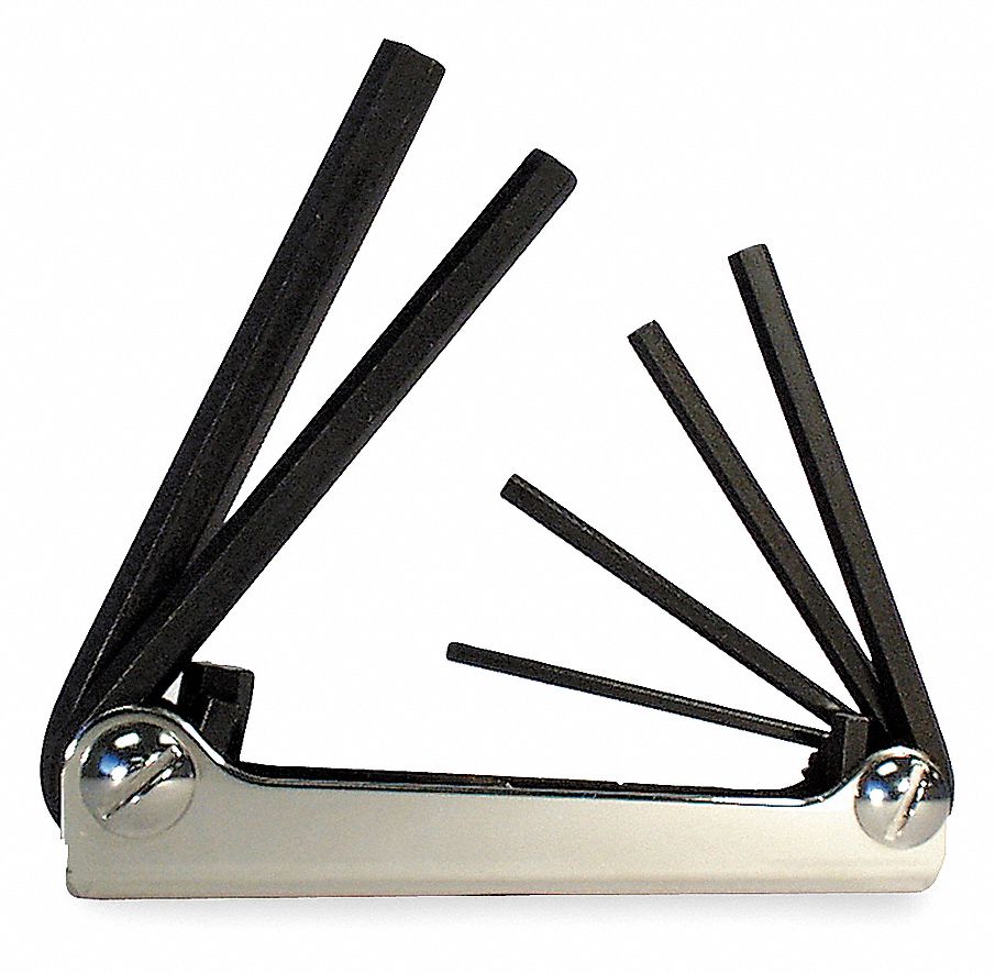 HEX KEY SET FOLDING METRIC 6 PC