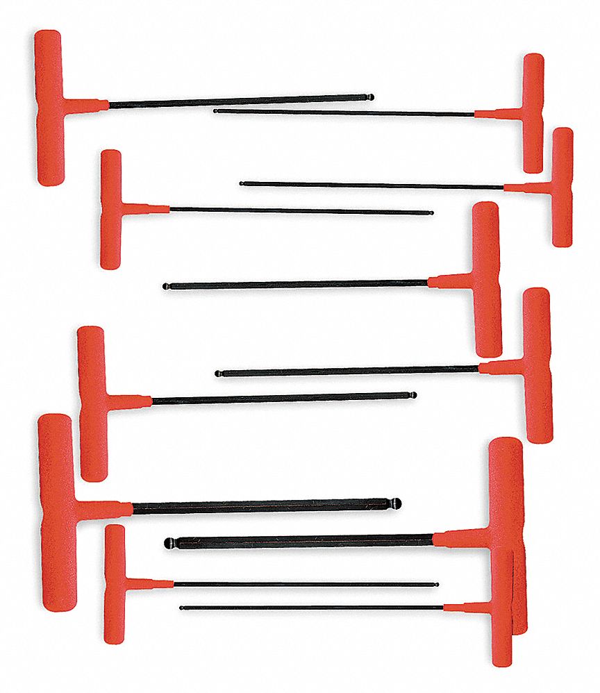 T HANDLE BALL HEX KEY SET 11PC