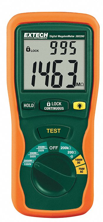 MEGOMMETER AUTORANGING W/NIST