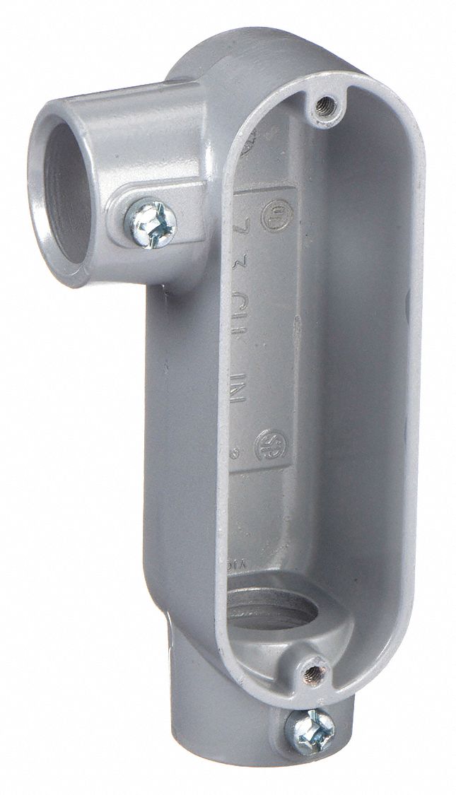 Aluminum, 1 1/4 in Trade Size, Conduit Outlet Body 10W049LR125TA