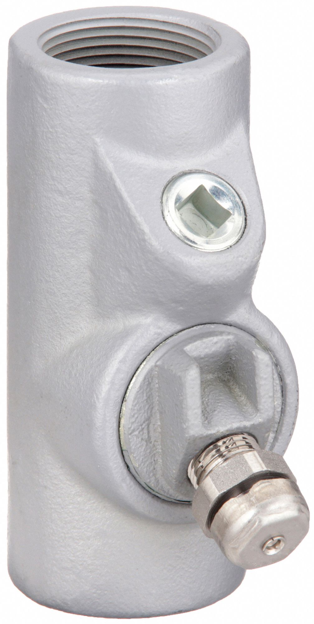 Sealing Fitting with Drain - Vertical: Iron, 1 1/2 in Trade Size, Female, 5 1/2 in Overall Lg