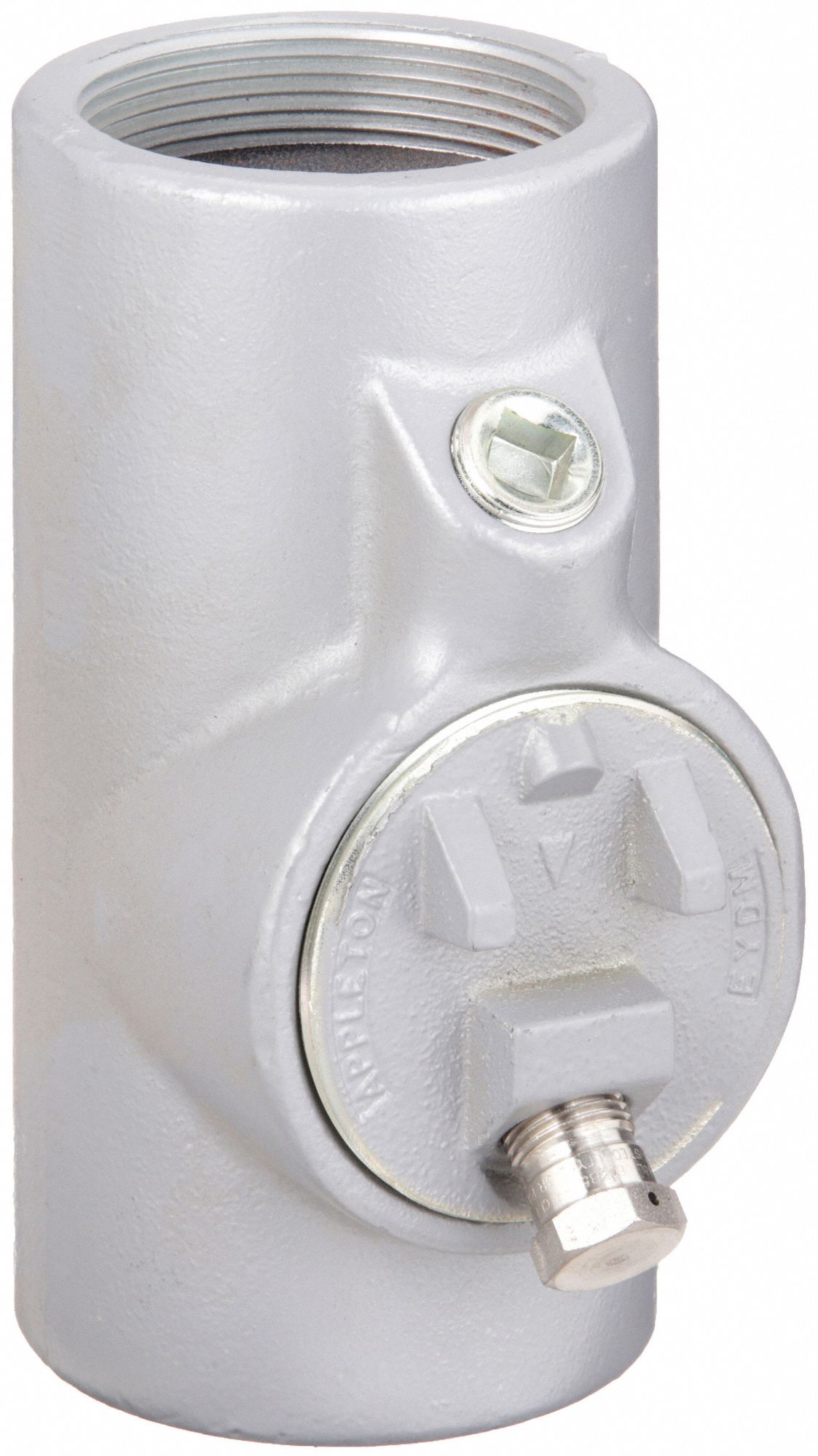 Sealing Fitting with Drain - Vertical: Iron, 2 1/2 in Trade Size, Female, 7 1/2 in Overall Lg