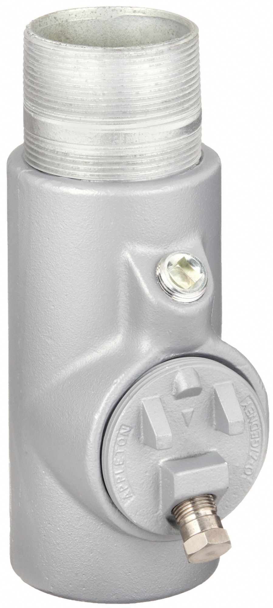 Sealing Fitting with Drain - Vertical: Iron, 1 in Trade Size, Male, 4 5/16 in Overall Lg