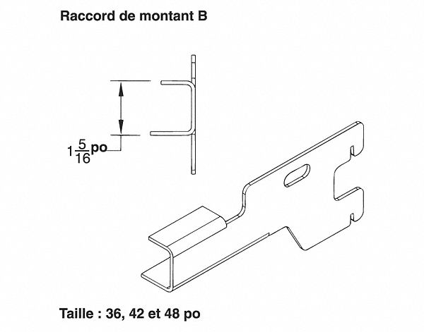 MODULAR SHELVING COMPONENT, TYPE 1 FRAME CONNECTOR, HEAVY-DUTY, WB, GREY, 72 IN, BAKED ENAMEL