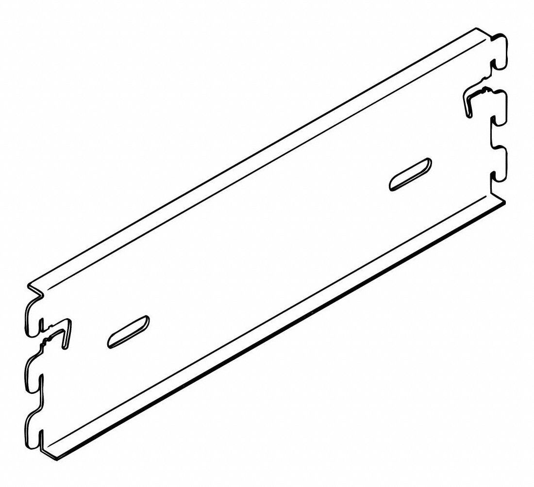 MODULAR SHELVING COMPONENT, TRIM LINE POST CONNECTOR W LOCKING TAB, TPC, OFF WHITE, 24 IN