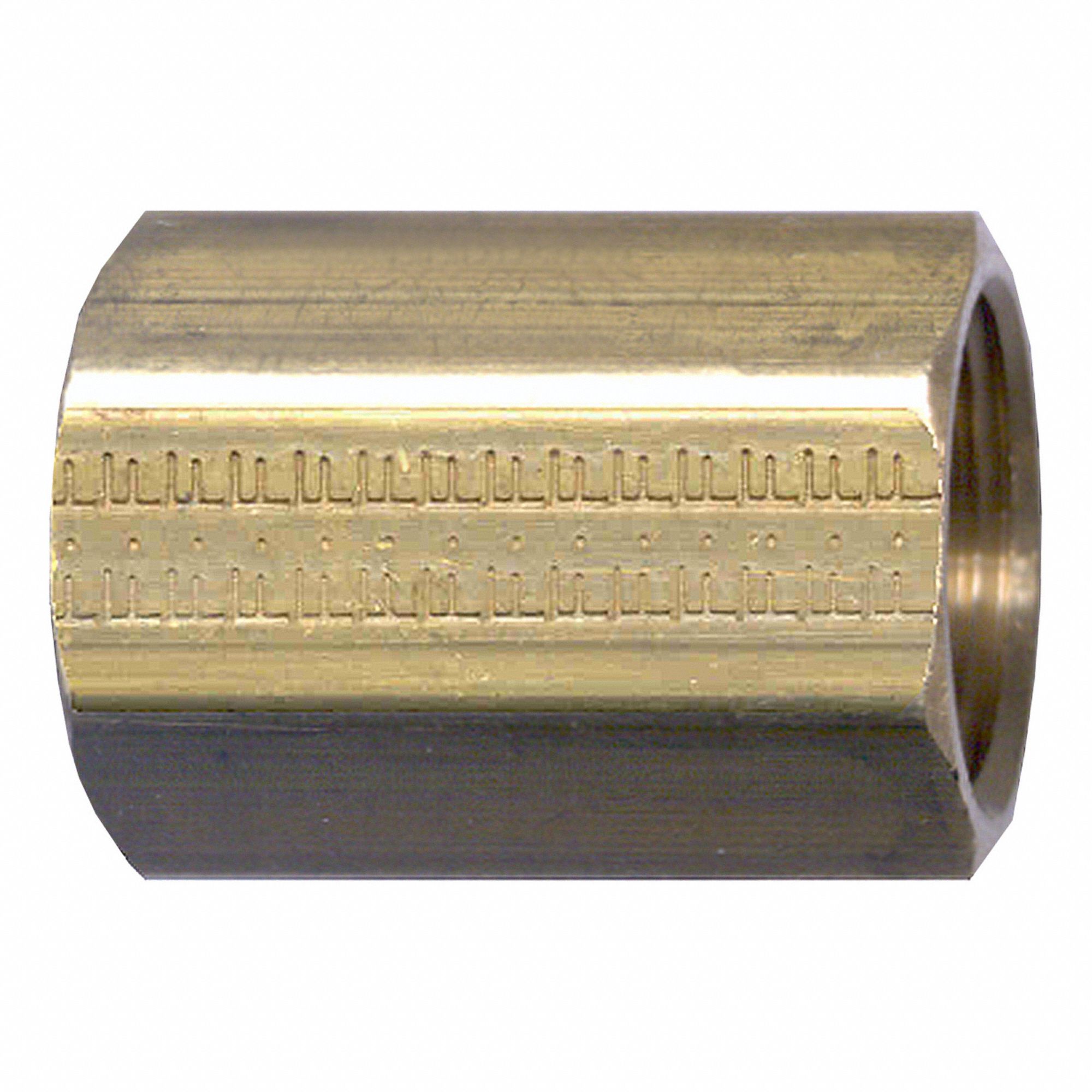 PIPE COUPLING, -65 °  TO 250 °  F, BRASS, COUPLING, 1/4 IN