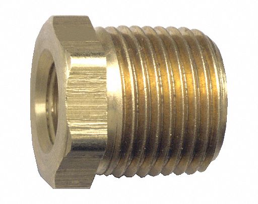 DOUILLE,PLAGE DE TEMPÉRATURE : -65 ° F À 250 ° F,PRESSION MAX 1200 LB/PO2,3/8 X¼ PO,LAITON,MÉTAL