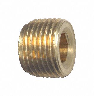 FITTING PIPE PLUG HEX CNTRSNK 3/8 IN