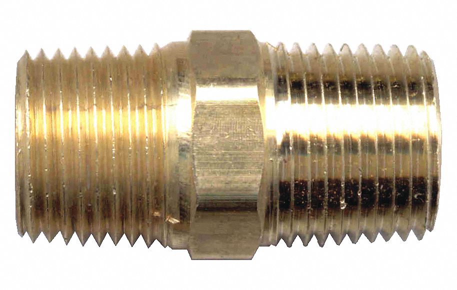 15Nb Brass Hex Nipple Restricted Orifice