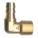 MALE PIPE ELBOW, -40 °  TO 220 °  F, BARB X PIPE CONNECTION, 90 °  ELBOW, 1/4 TO 1/4 IN