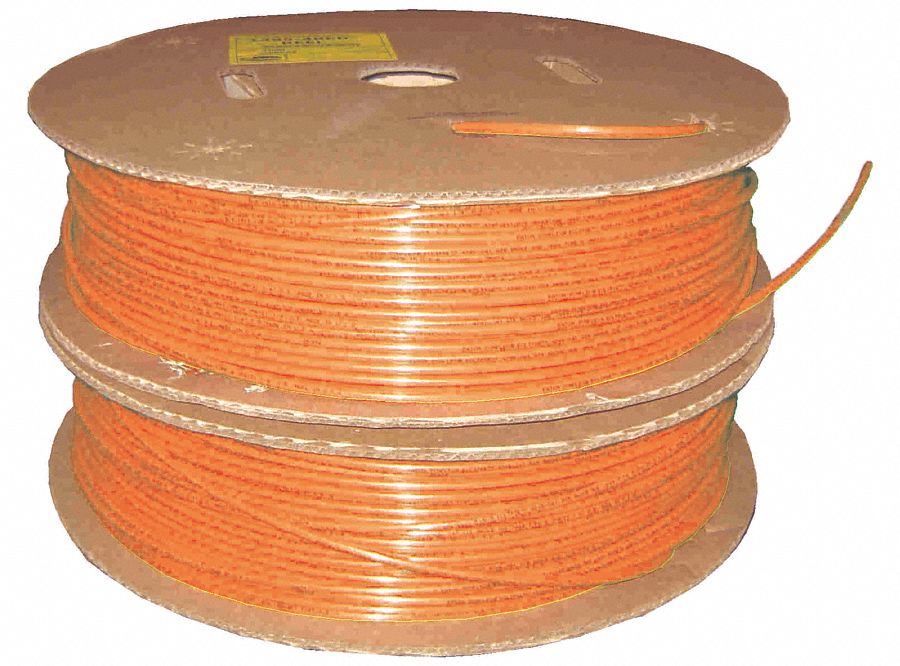 TUBING NYLON AB 1/4 OD ORANGE