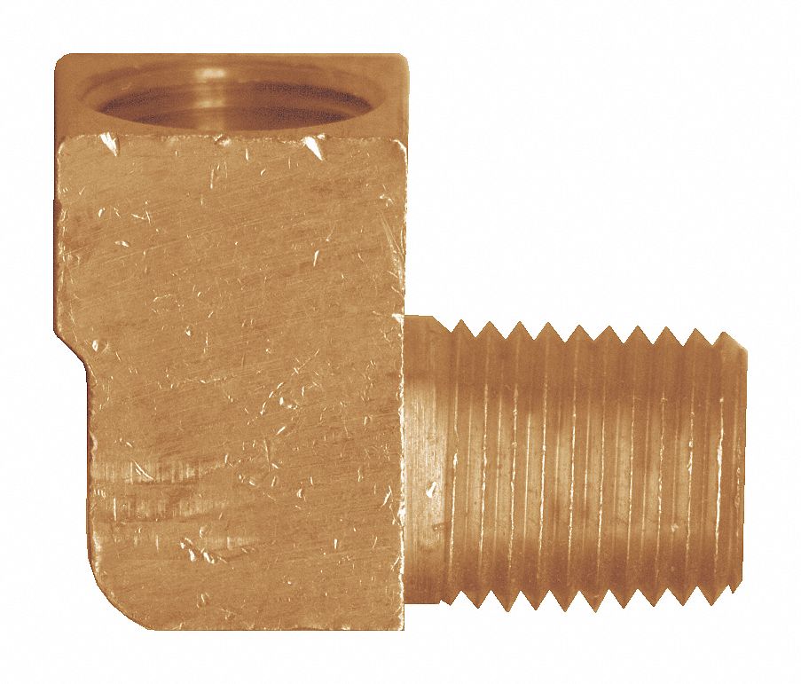 MALE ELBOW PIPE FITTING, THREADED SLEEVE 1/8 IN TO 1/8 IN