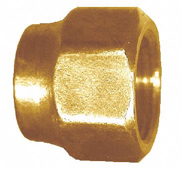 5/16 Female Flare X OD Brass Short Forged Flare Nut, 40-5