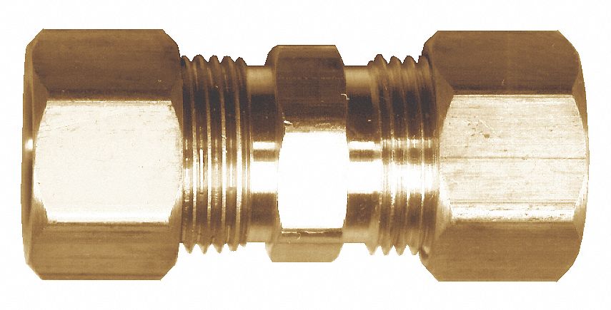 FAIRVIEW FITTING COUPLING POLY TUBE TOP 1/2 IN - Brass Pipe Fittings -  FAR462-8